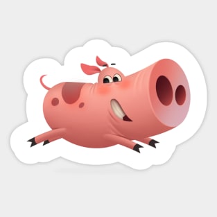 Funny piggy Sticker